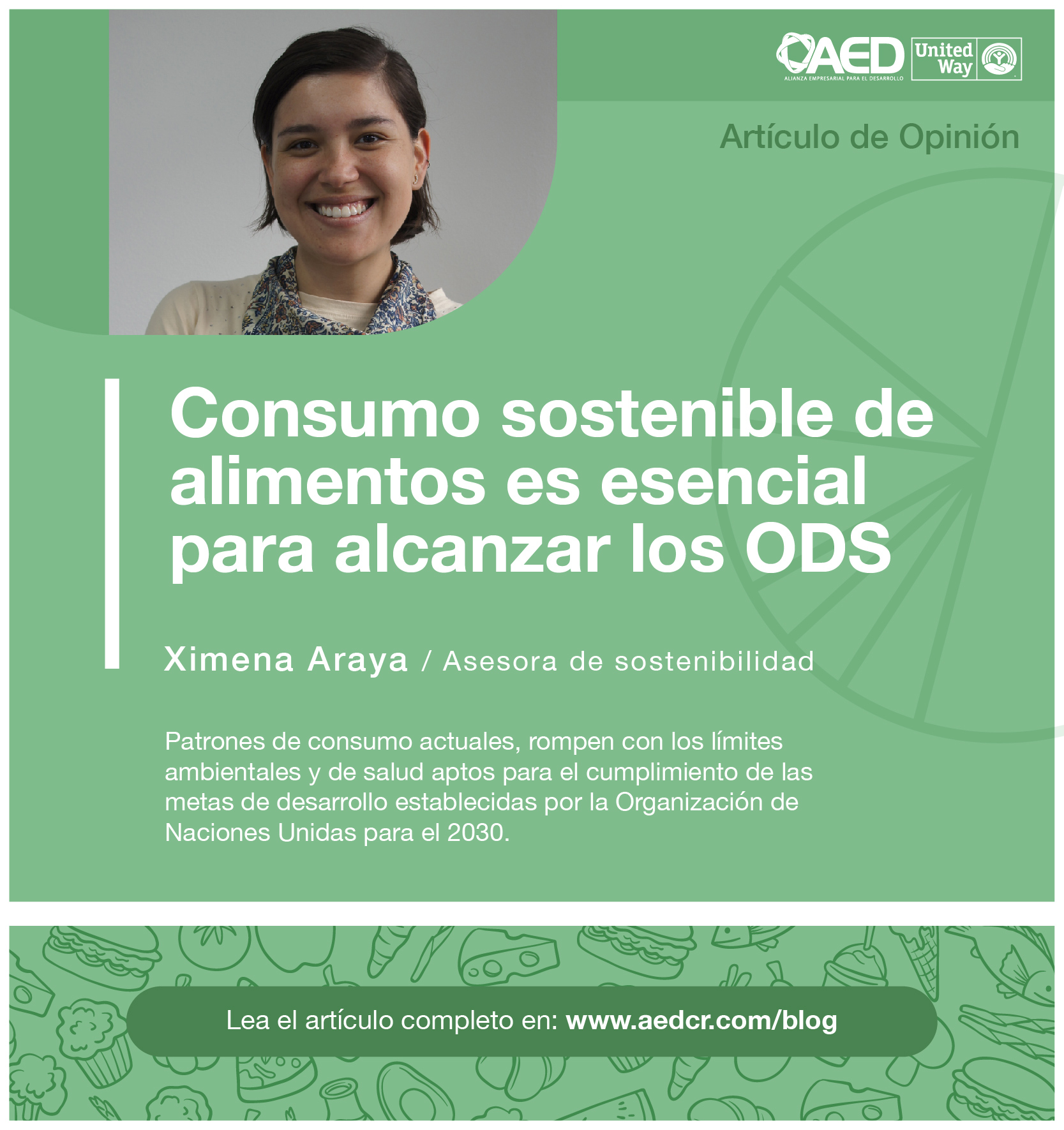 Consumo sostenible de alimentos es esencial para alcanzar los ODS