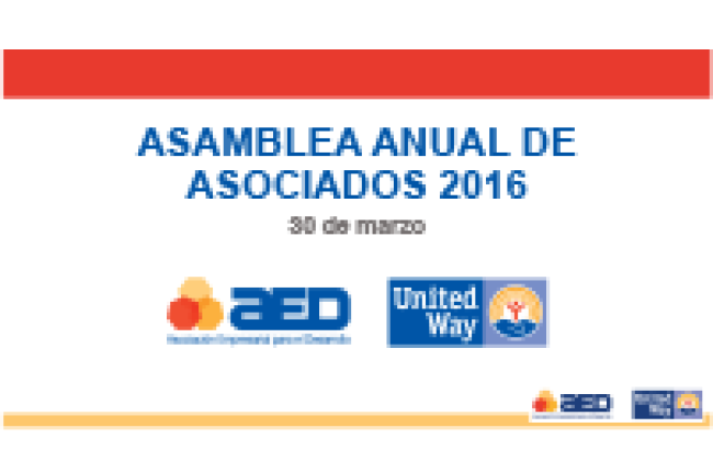 Informe Asamblea Anual de Asociados 2016