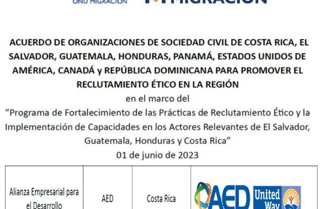 Portada del acuerdo