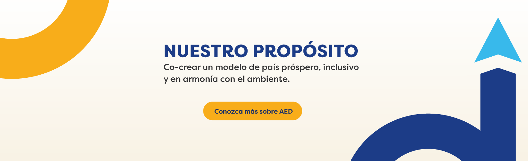 NUESTRO PROPÓSITO Co-crear un modelo de país próspero, inclusivo y en armonía con el ambiente.