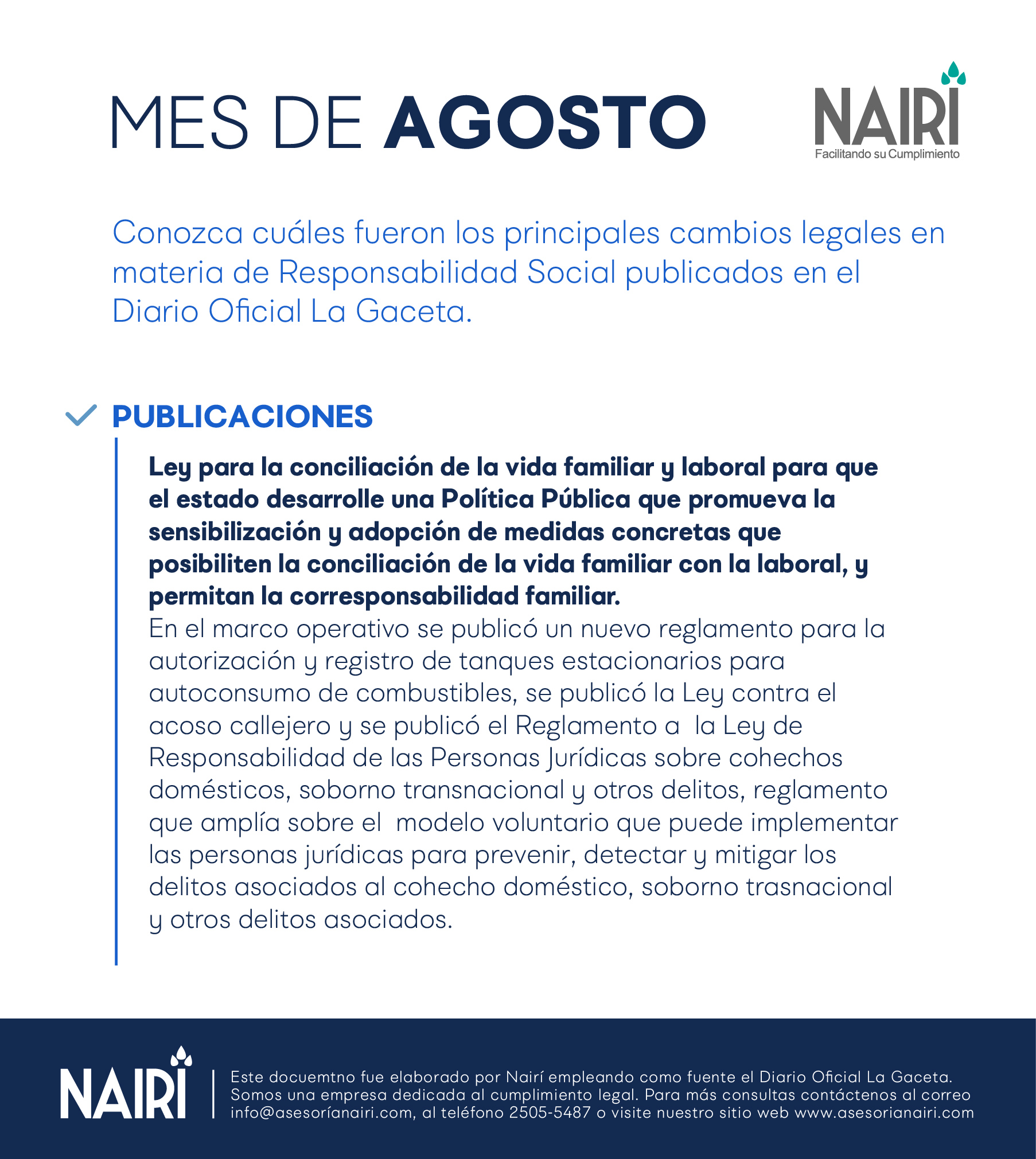 Reporte de Actualización Legal en RS y Sostenibilidad -2020