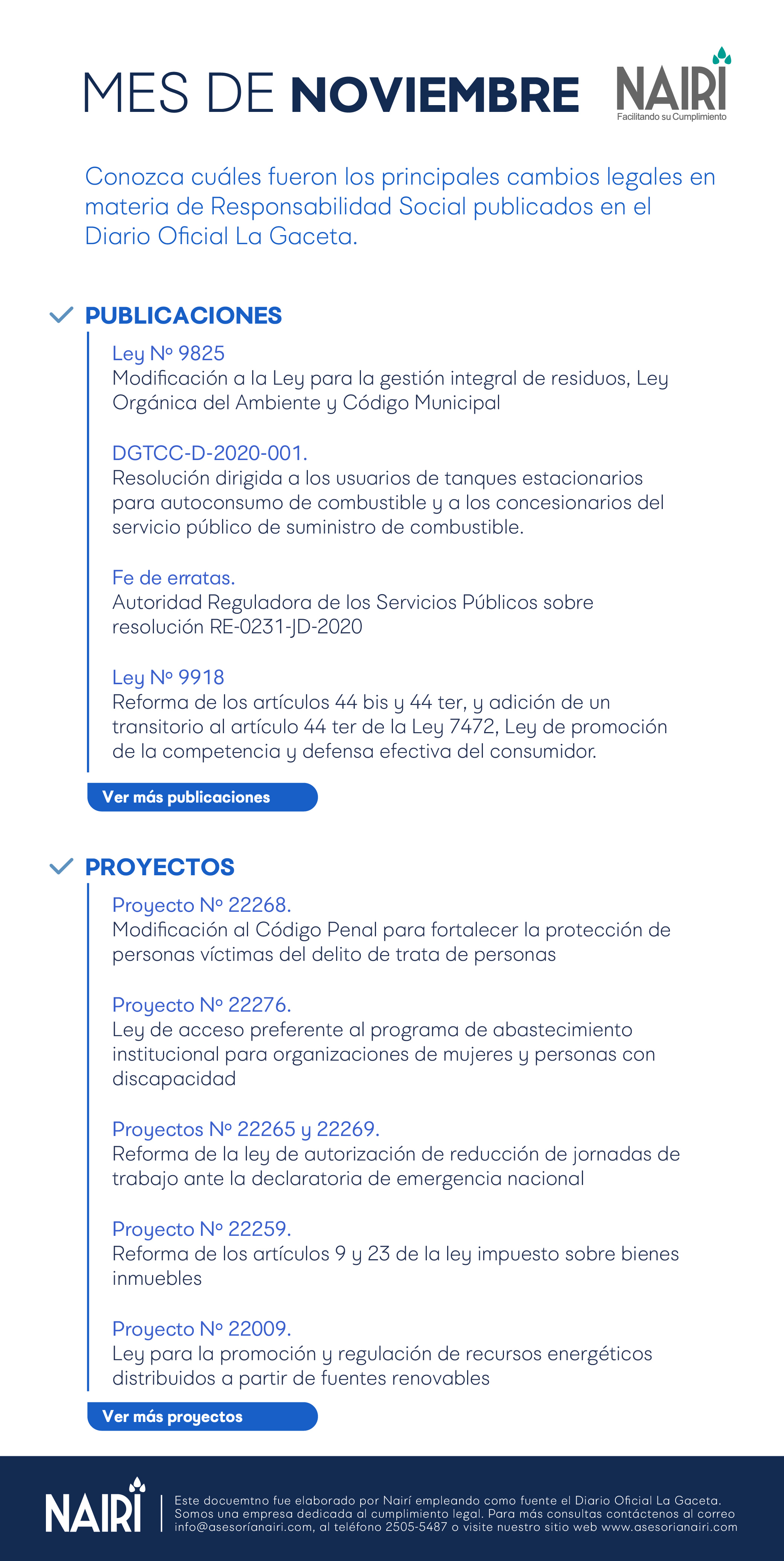 Reporte de Actualización Legal en RS y Sostenibilidad -2020