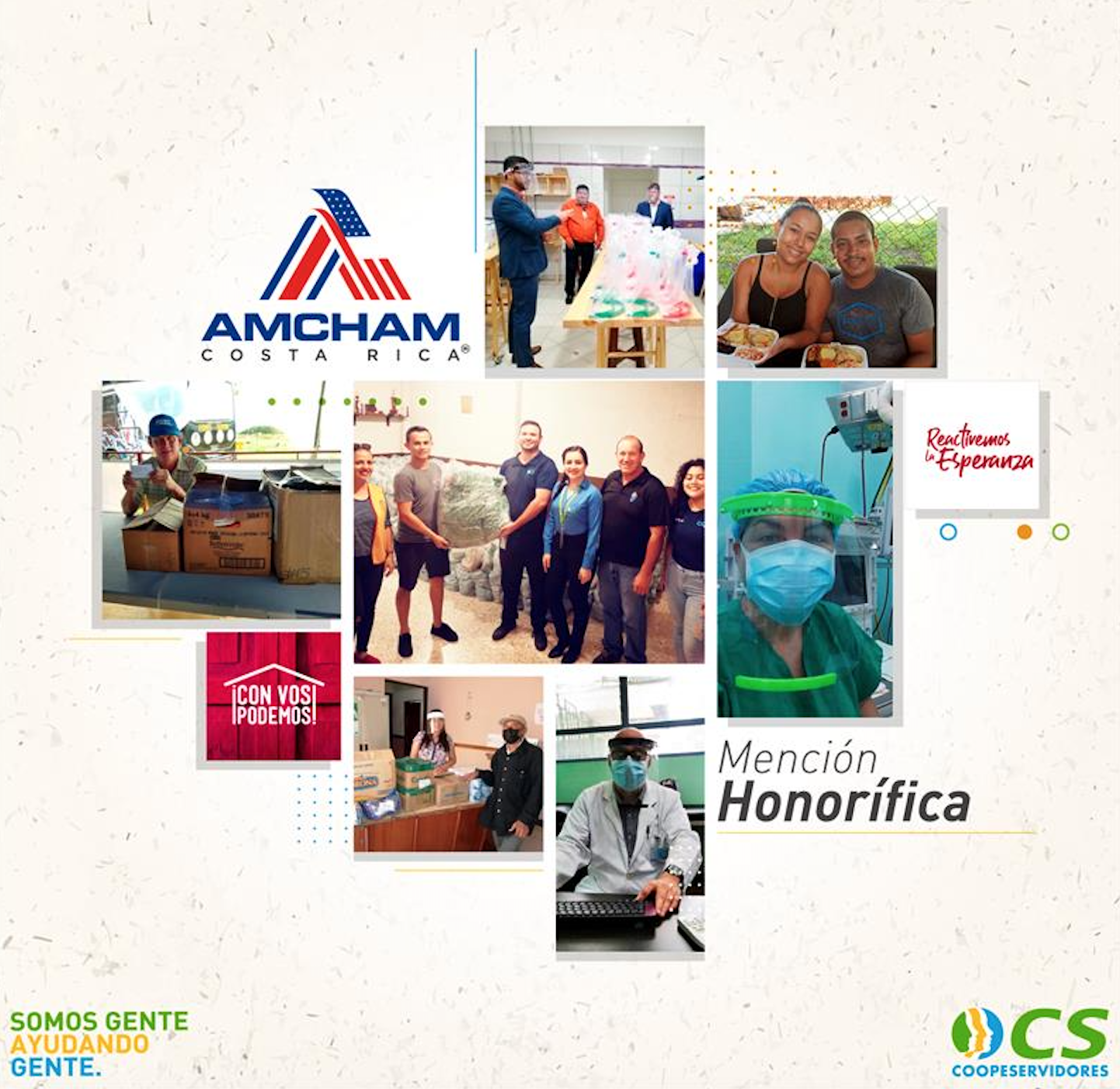 Coopeservidores gana una mención honorífica por proyecto de filantropía sobre la Covid-19