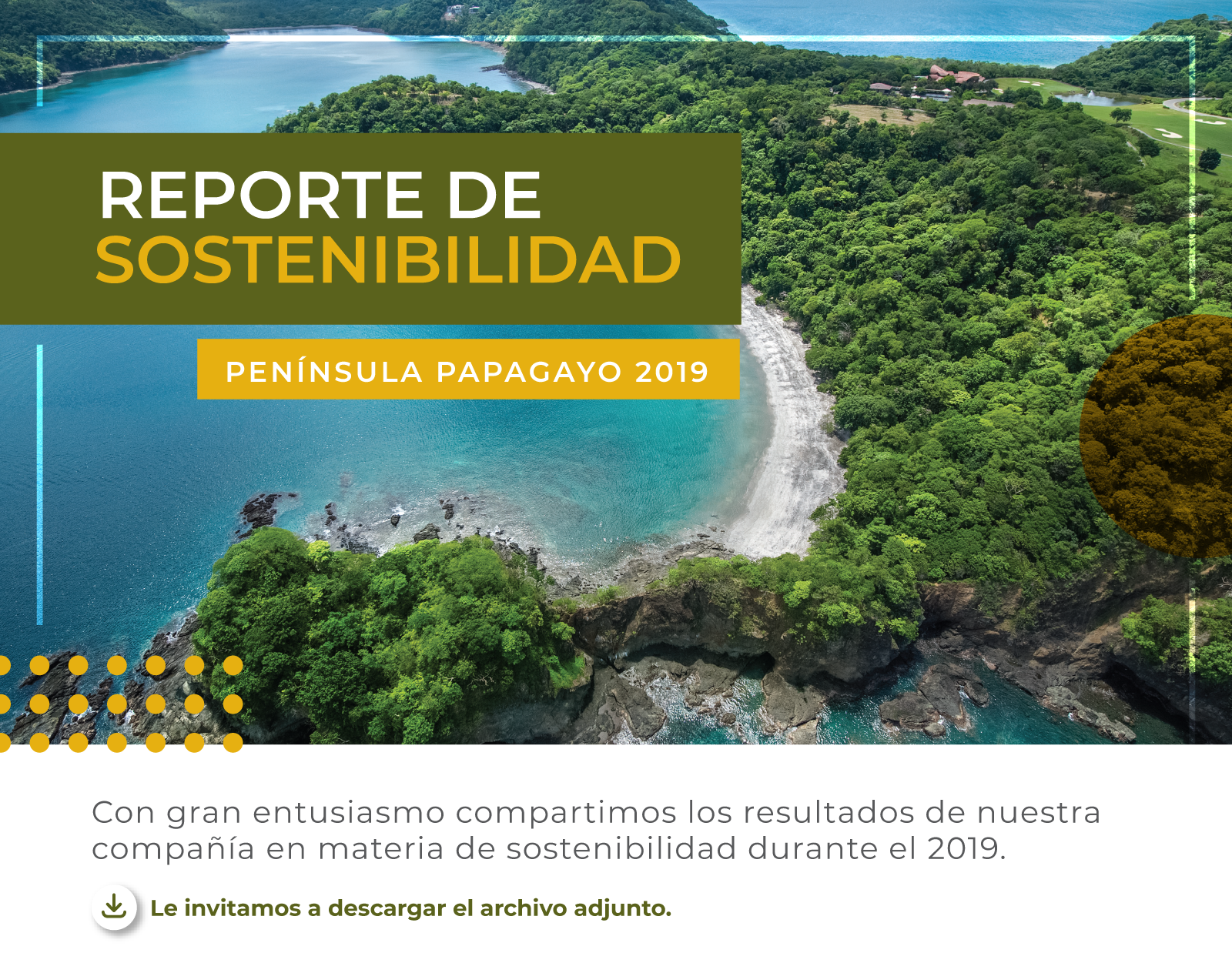 Reporte de Sostenibilidad - Península Papagayo