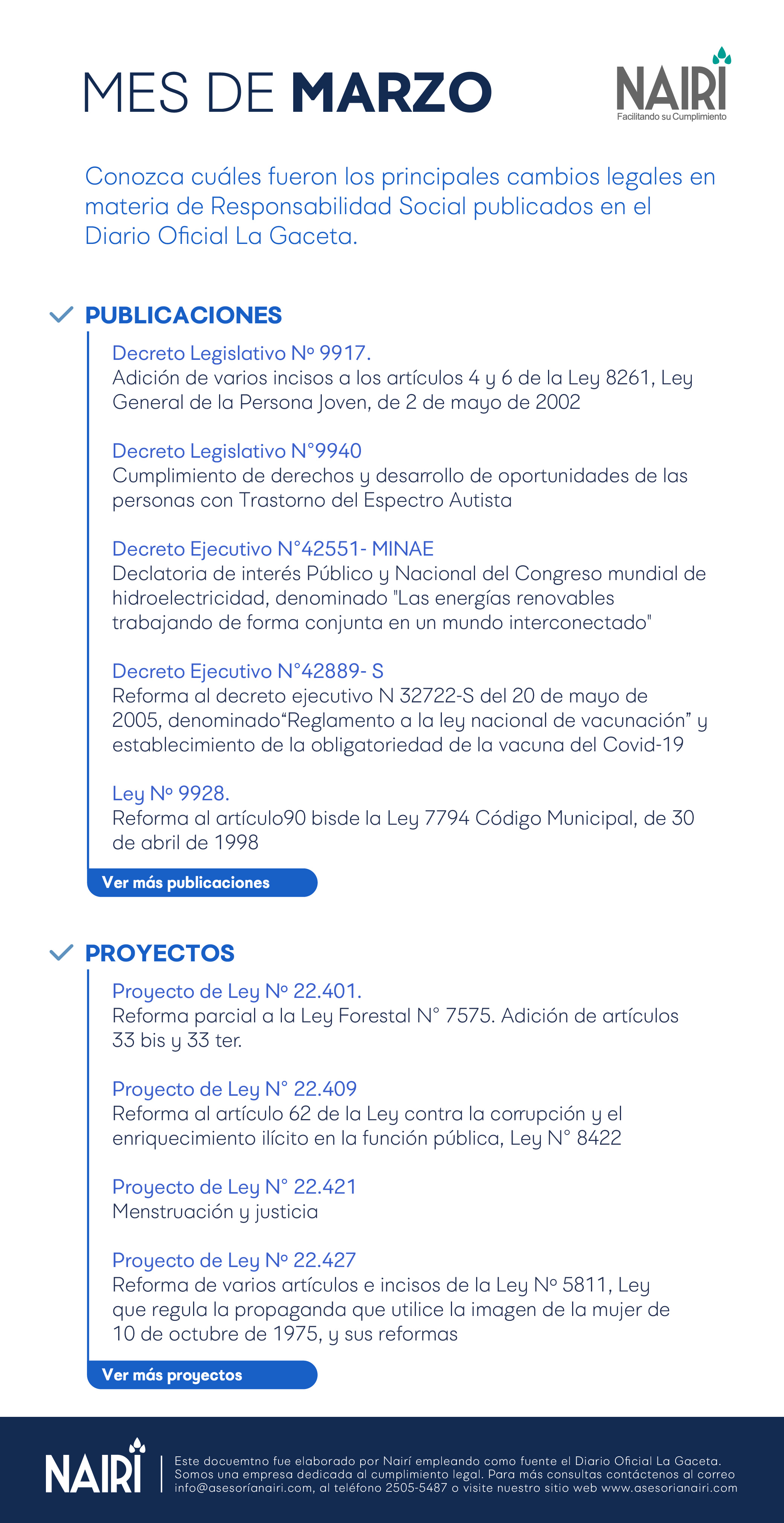 Reporte de Actualización Legal en RS y Sostenibilidad -2021