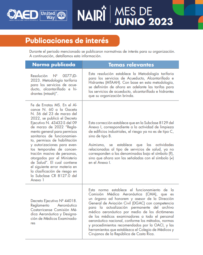 Portada del Reporte de Actualización Legal en RS y Sostenibilidad – Junio 2023