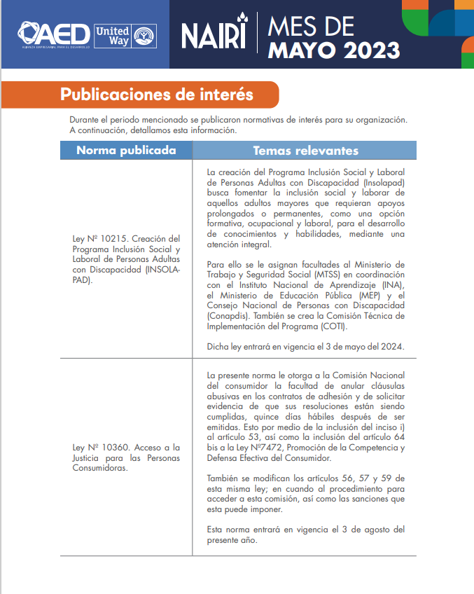 Portada del Reporte de Actualización Legal en RS y Sostenibilidad – Mayo 2023