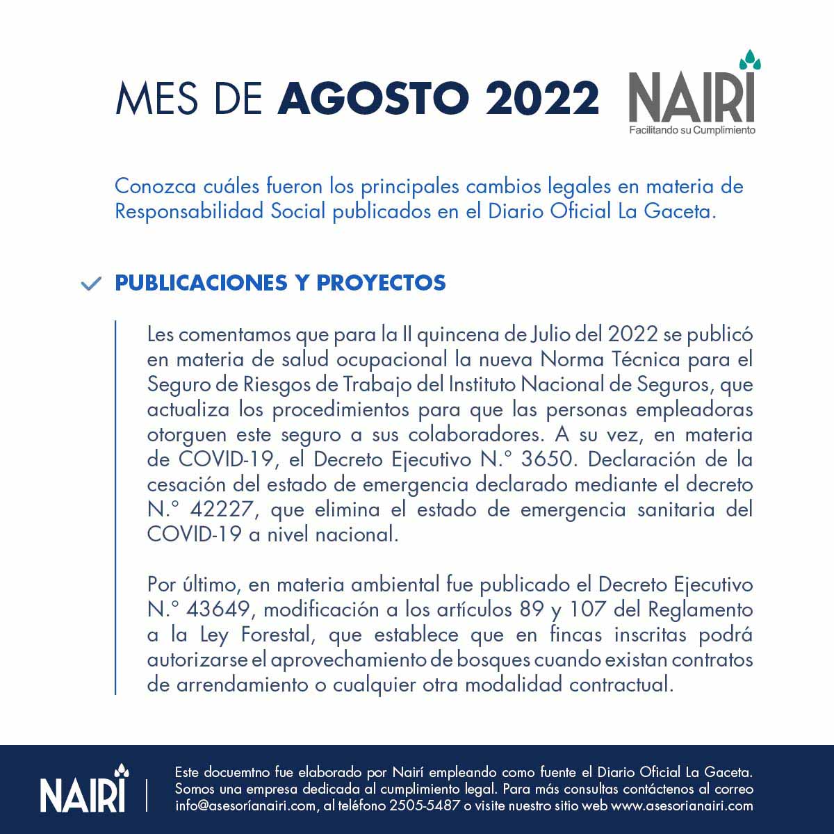 Portada Nairi Agosto