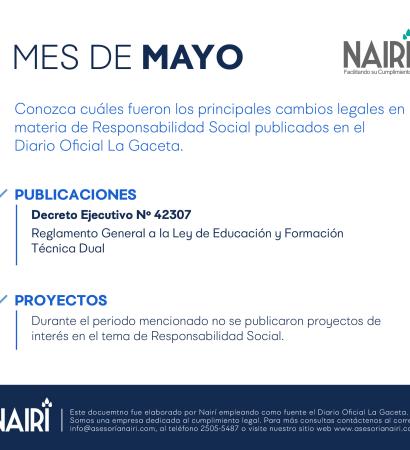 Reporte de Actualización Legal en RS y Sostenibilidad - Mayo 2020