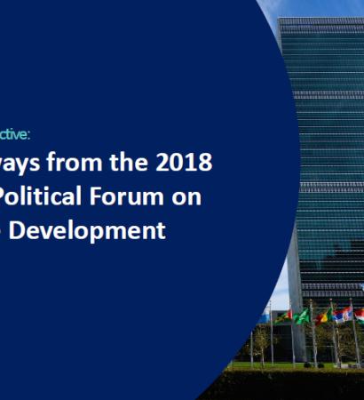 WBCSD Insider Perspective: Key takeaways from the 2018 High Level Political Forum on Sustanaible Development ()