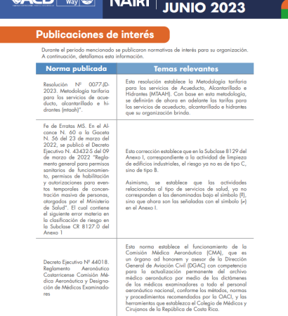 Portada del Reporte de Actualización Legal en RS y Sostenibilidad – Junio 2023