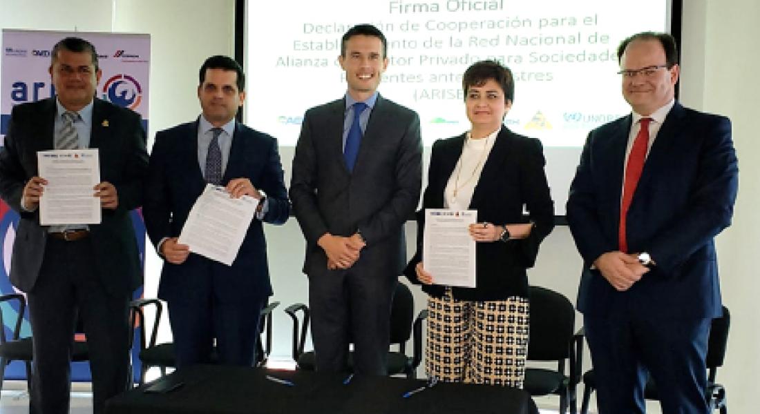 Sector empresarial de Costa Rica forma alianza centrada en la reducción del riesgo de desastres