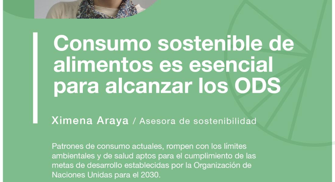 Consumo sostenible de alimentos es esencial para alcanzar los ODS