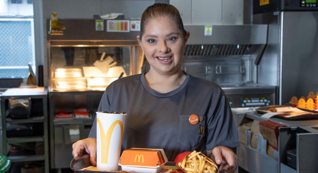 McDonald’s vio en mí que soy muy trabajadora y ordenada.