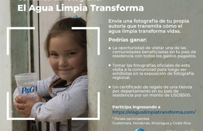 Concurso de fotografía capturará el poder transformador del agua