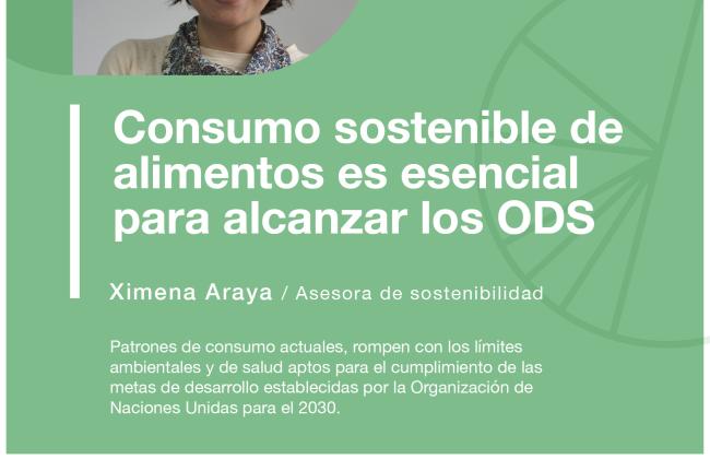 Consumo sostenible de alimentos es esencial para alcanzar los ODS