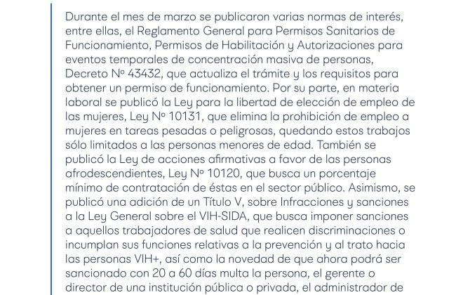 Reporte de Actualización Legal en RS y Sostenibilidad - Marzo 2022