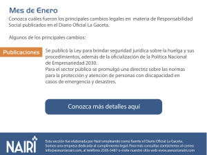 Reporte de Actualización Legal en RS y Sostenibilidad - Enero 2020 