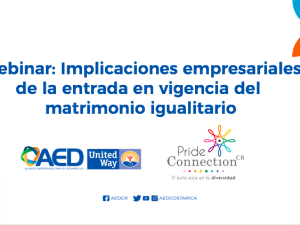Presentación Webinar: Implicaciones empresariales de la entrada en vigencia del matrimonio igualitario