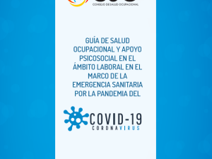 GUÍA DE SALUD OCUPACIONAL Y APOYO PSICOSOCIAL EN EL ÁMBITO LABORAL EN EL MARCO DE LA EMERGENCIA SANITARIA POR LA PANDEMIA DEL COVID19
