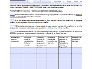 Declaración Jurada Persona física - Mujeres Crecen