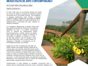 Así se hace. Punta Islita. Museo Punta Islita. 