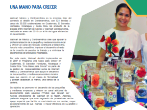 Así se hace. Walmart. Una mano para crecer.