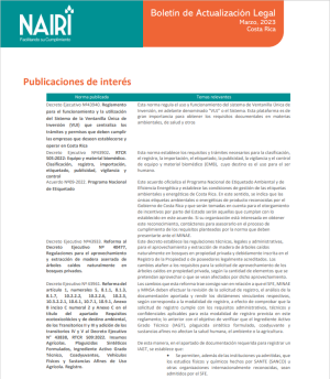 Portada del Reporte de Actualización Legal en RS y Sostenibilidad – Marzo 2023